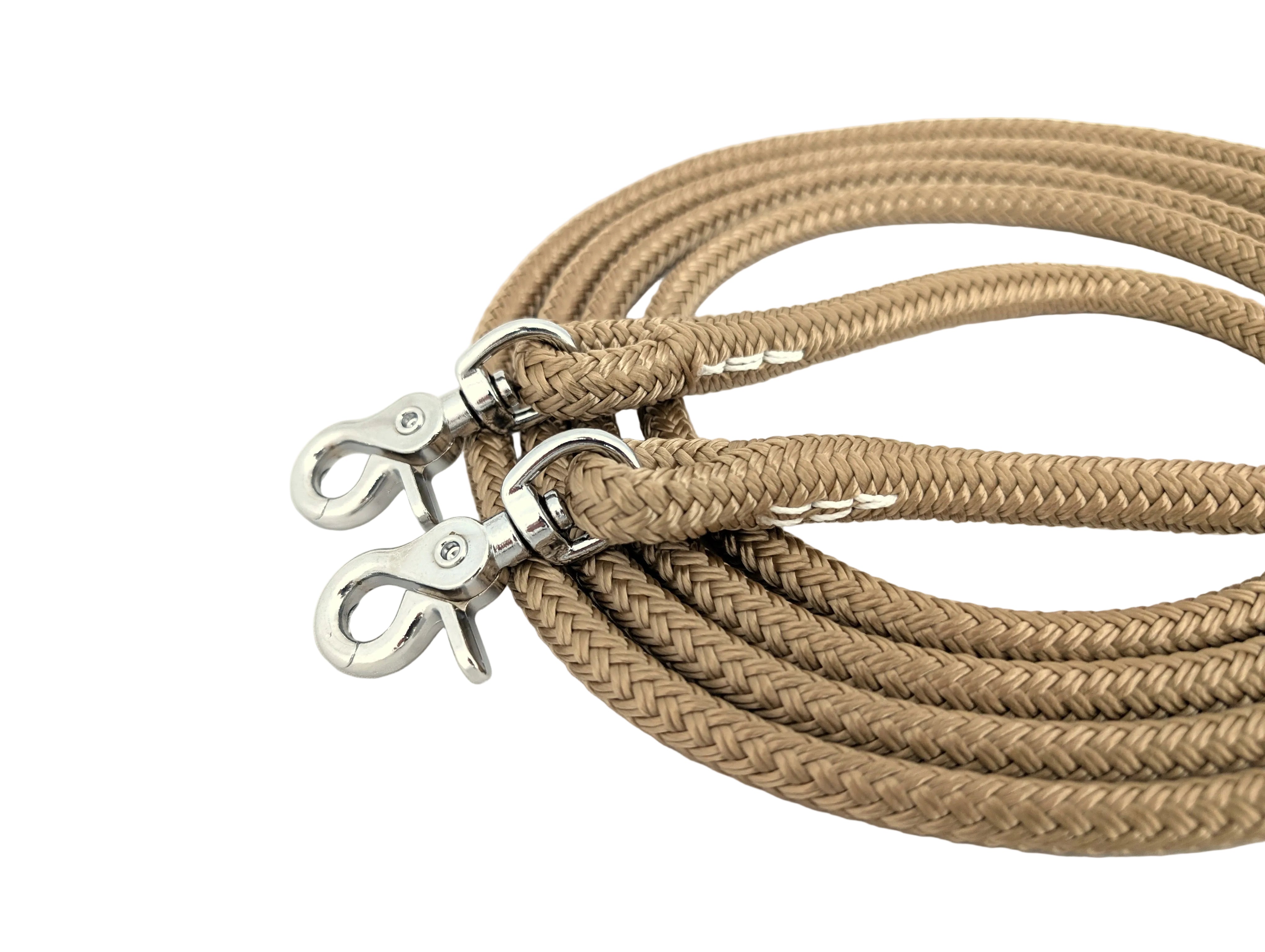 Rênes en sangle avec boutons-pression