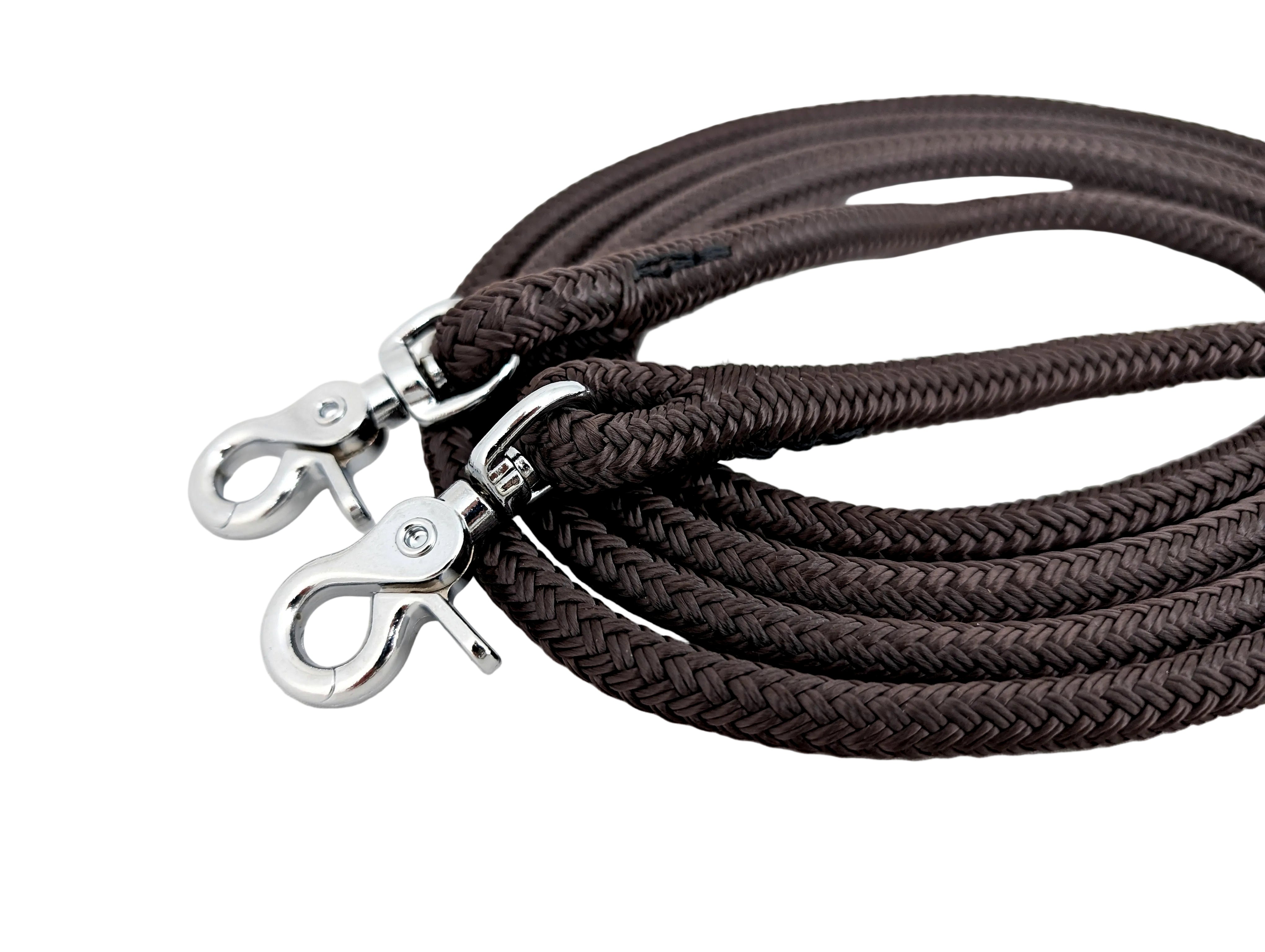 Rênes en sangle avec boutons-pression