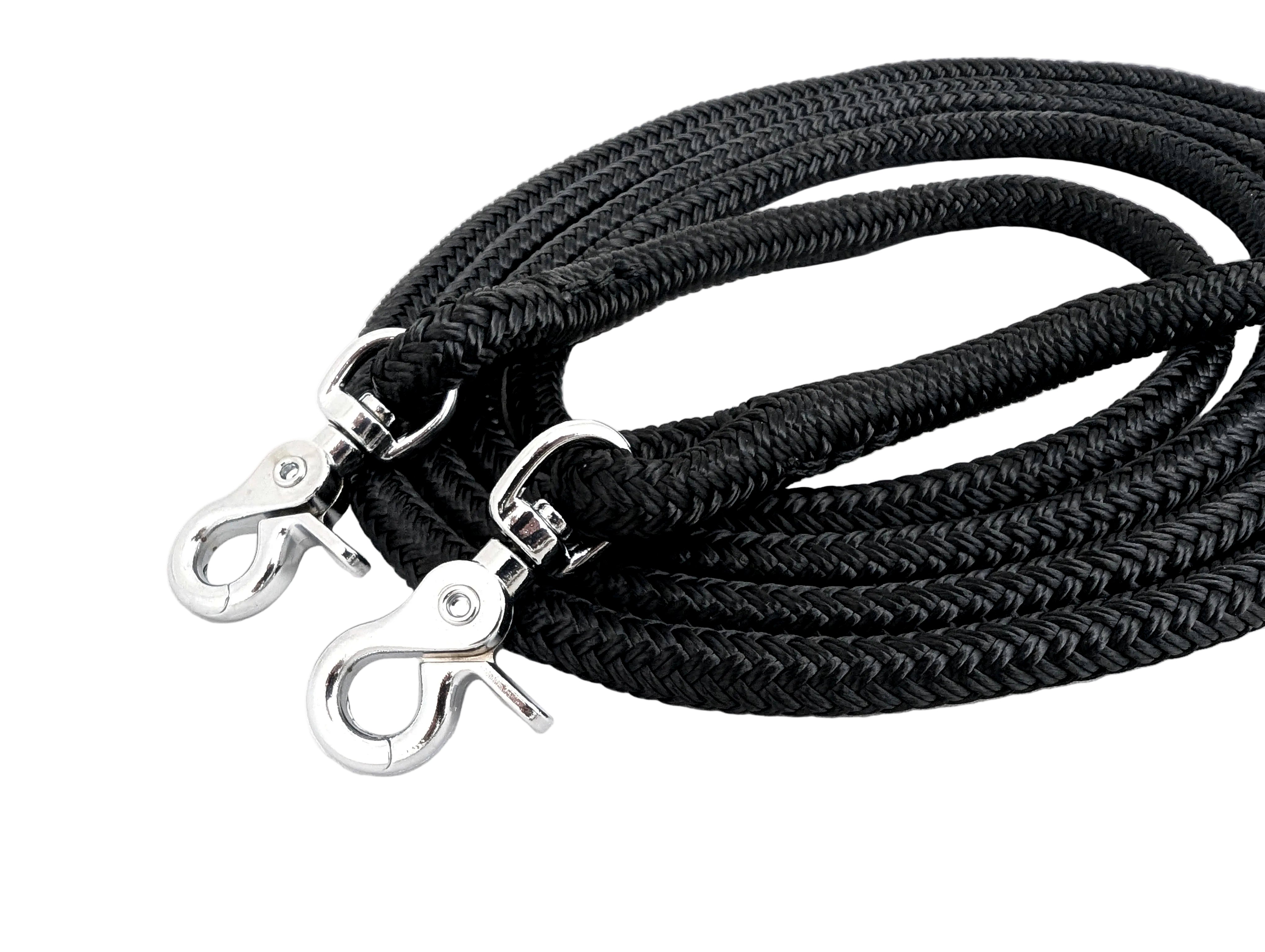 Rênes en sangle avec boutons-pression