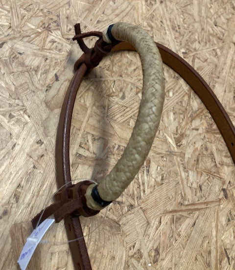 Einohr Zaum einfach mit Rohhaut