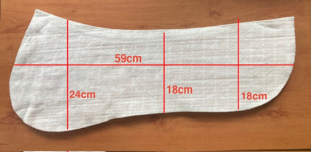 Einzelpaare und Einzelstücke Einlagen oder Zuschnitte für Sattelunterlagen oder Pads, verschiedene Formen und Materialien