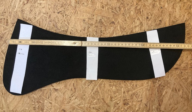 Einzelpaare und Einzelstücke Einlagen oder Zuschnitte für Sattelunterlagen oder Pads, verschiedene Formen und Materialien (Kopie)