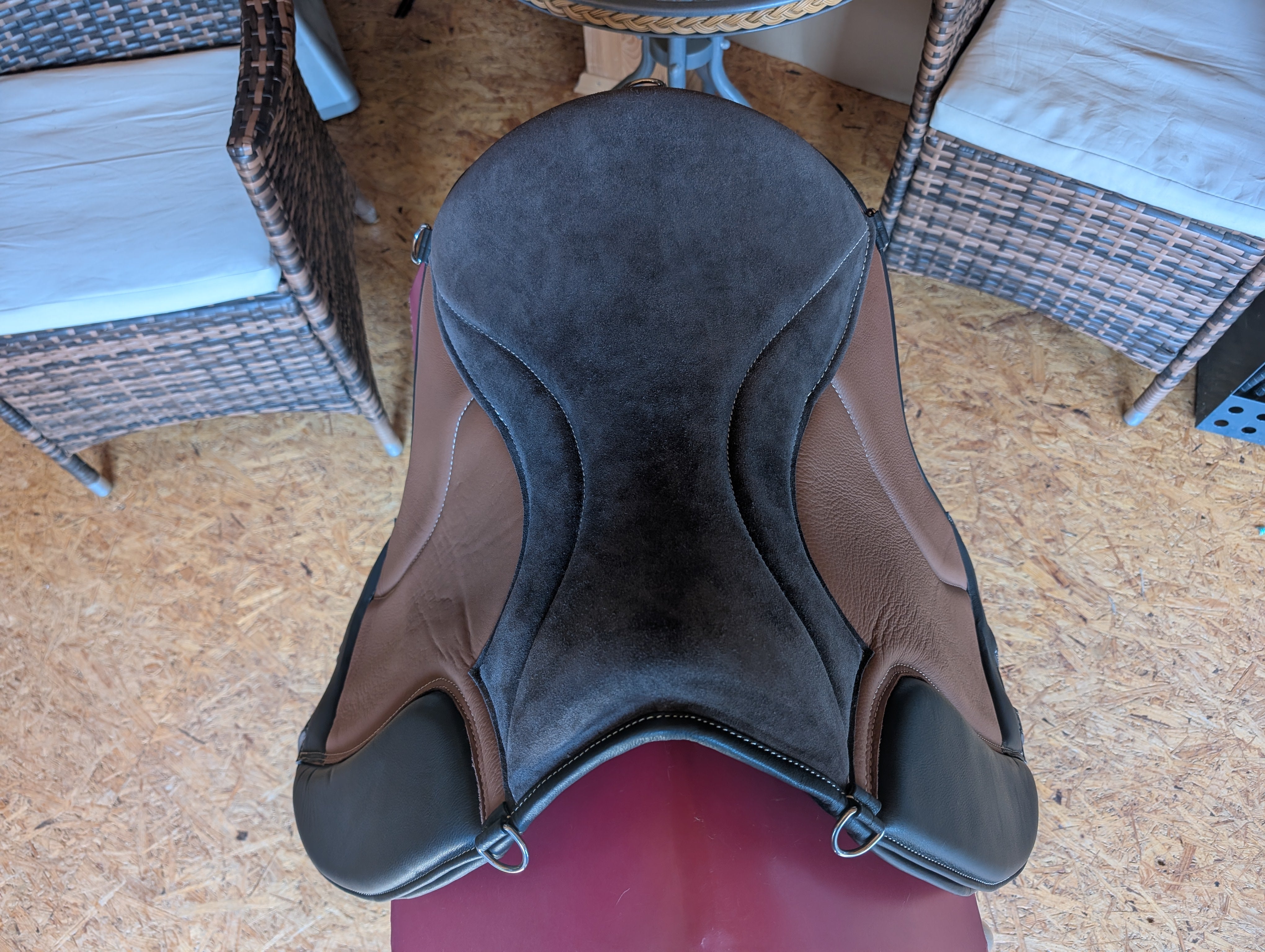"ALIVIO IMPULSO" NAPPALEDER dressage riding pad - WBS channel - SLIM felt cushion - knee blocks