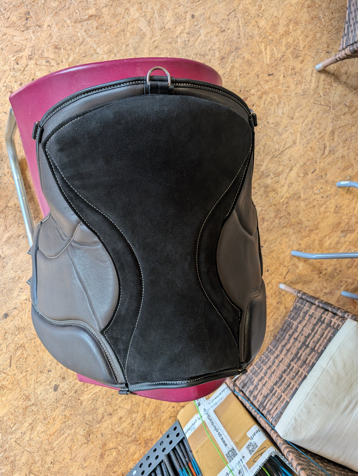"ALIVIO IMPULSO" NAPPALEDER dressage riding pad - WBS channel - SLIM felt cushion - knee blocks