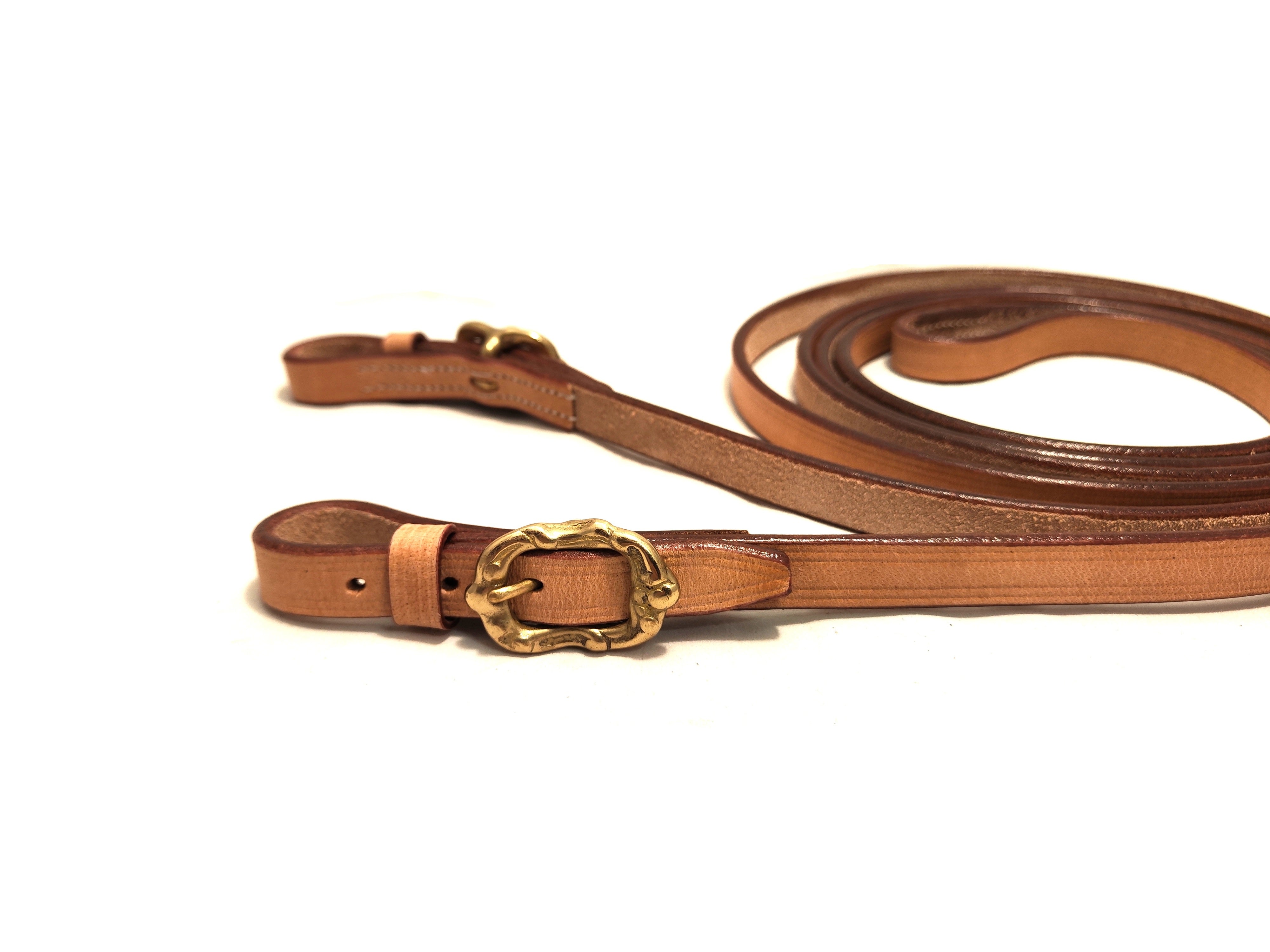 Leather reins, sewn closed, Portuguese - Baroque