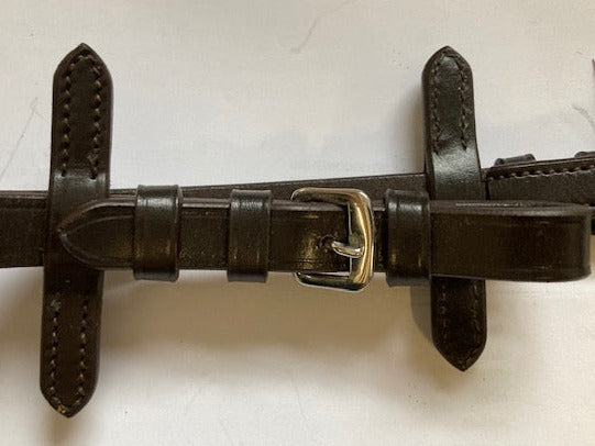 Einzelstück - "Medium" Supergrip Zügel mit mittlerer Schnalle und Lederenden