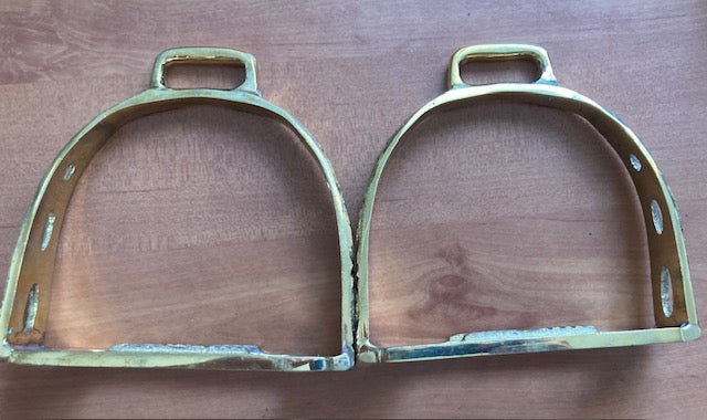 Single pair of Baroque Spanish stirrups silver - 1 pair