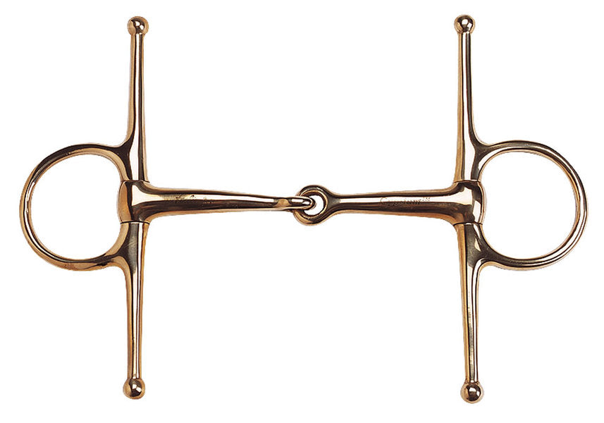 Gold-colored thigh snaffle / toggle snaffle "Cyprium"