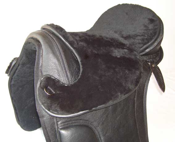 Sheepskin seat cover for Cherokee saddle