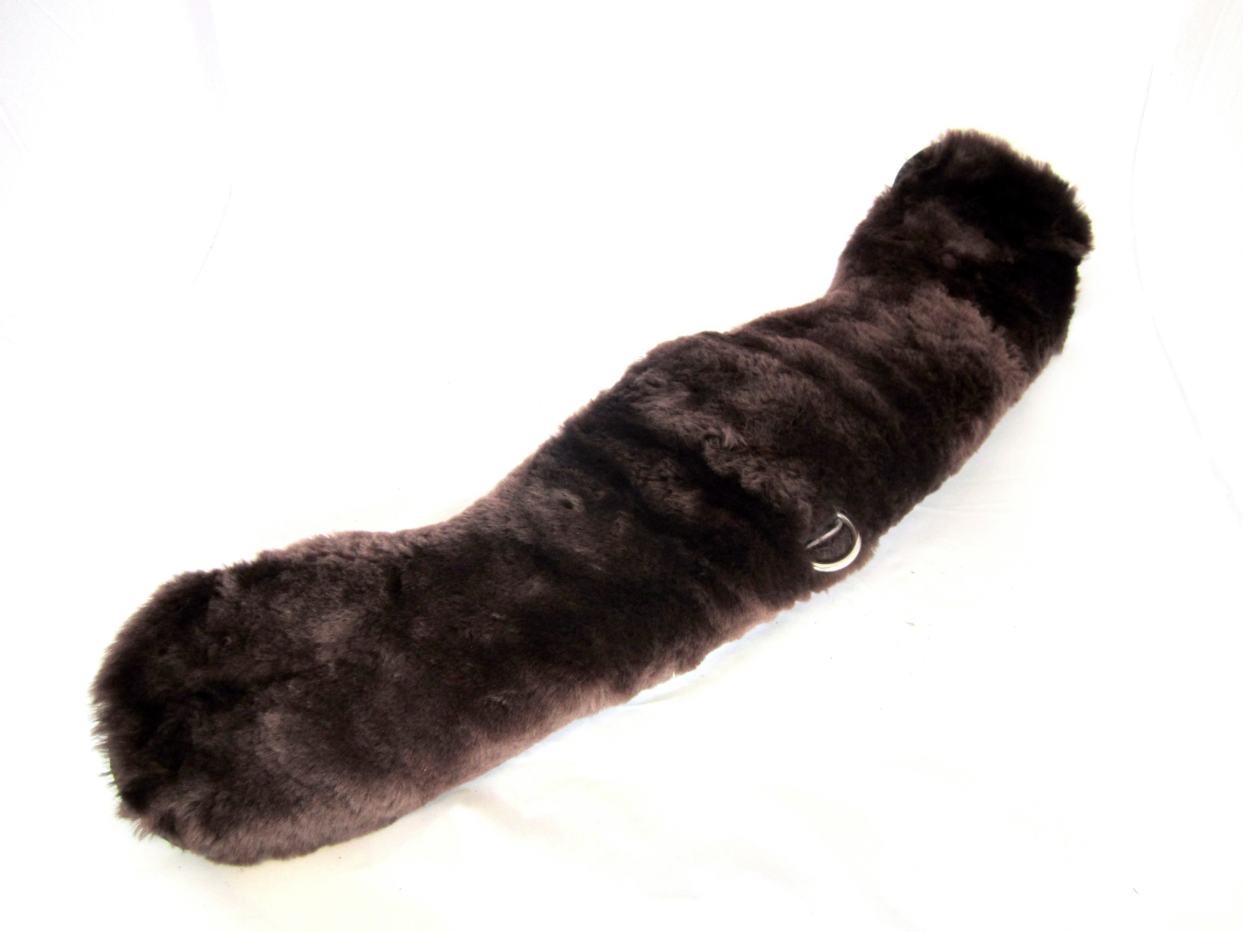 B-ITEM ON SALE - Soft western "moon girth" with lambskin - removable &amp; reinforced, saddle girth