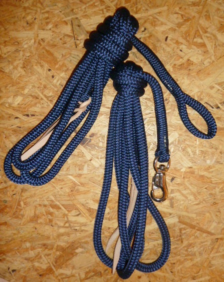 Work rope / ground work rope / ring rope, navy