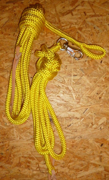 Corde de travail / corde de travail au sol / corde à anneaux, jaune