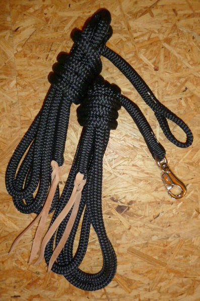 Corde de travail / corde de travail au sol / corde à anneaux, noire