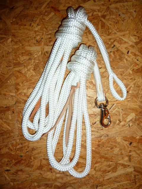 Corde de travail / corde de travail au sol / corde à anneaux, blanche