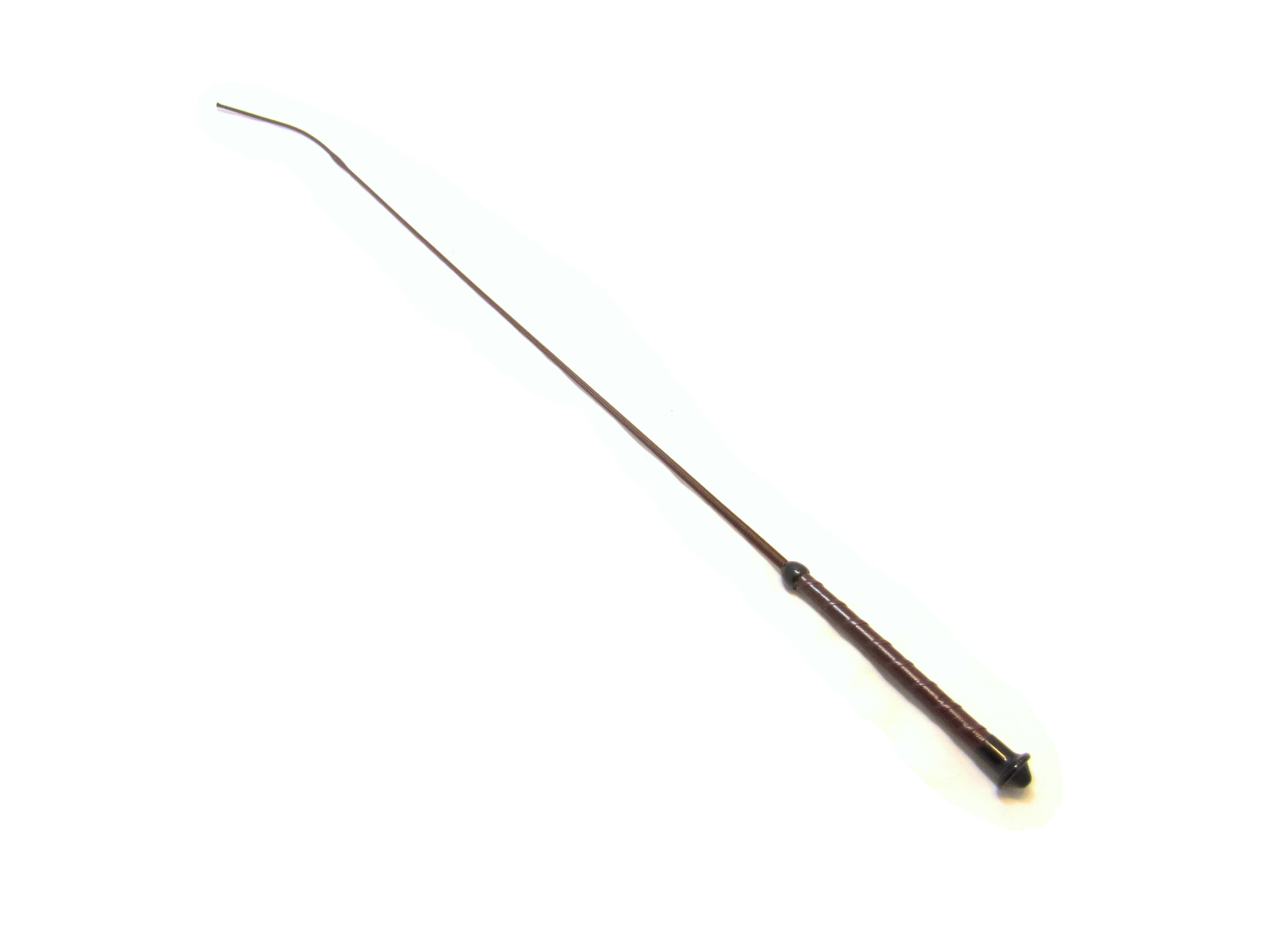 Short riding crop with leather handle, for ridden freedom dressage