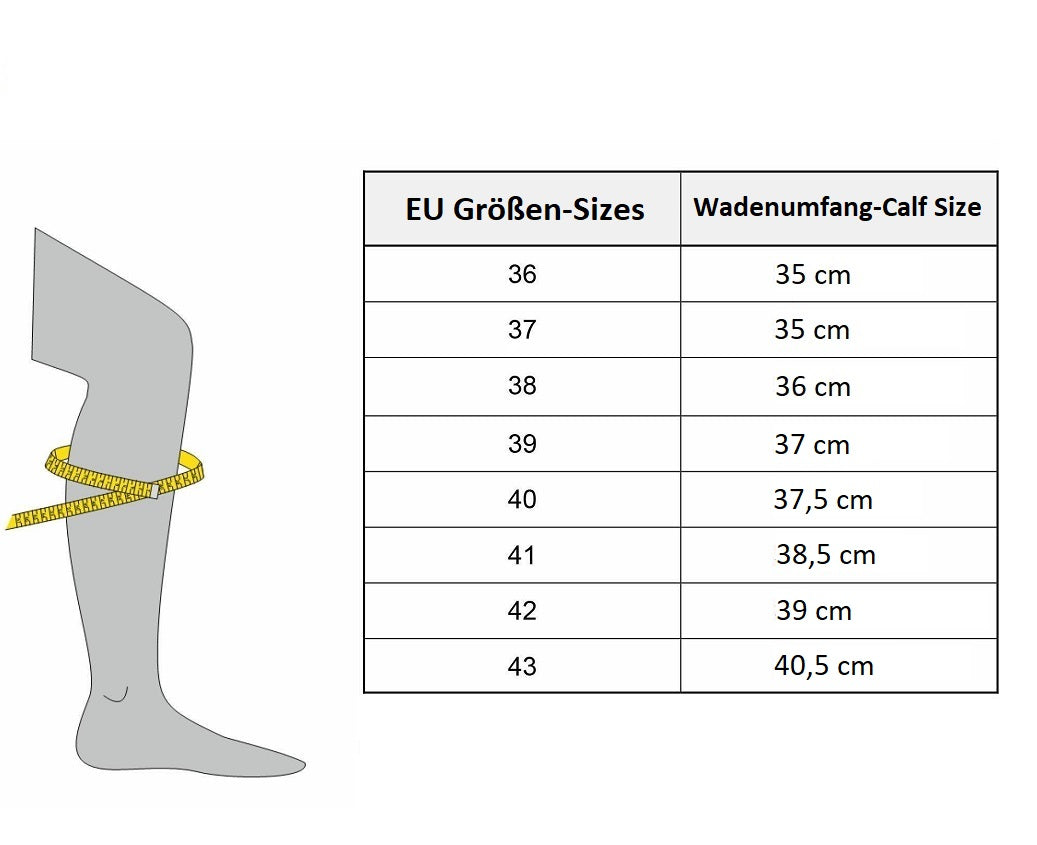 Spanischer Damen Stiefel - echtes Rindsleder - dezent verziert, Fashionstiefel