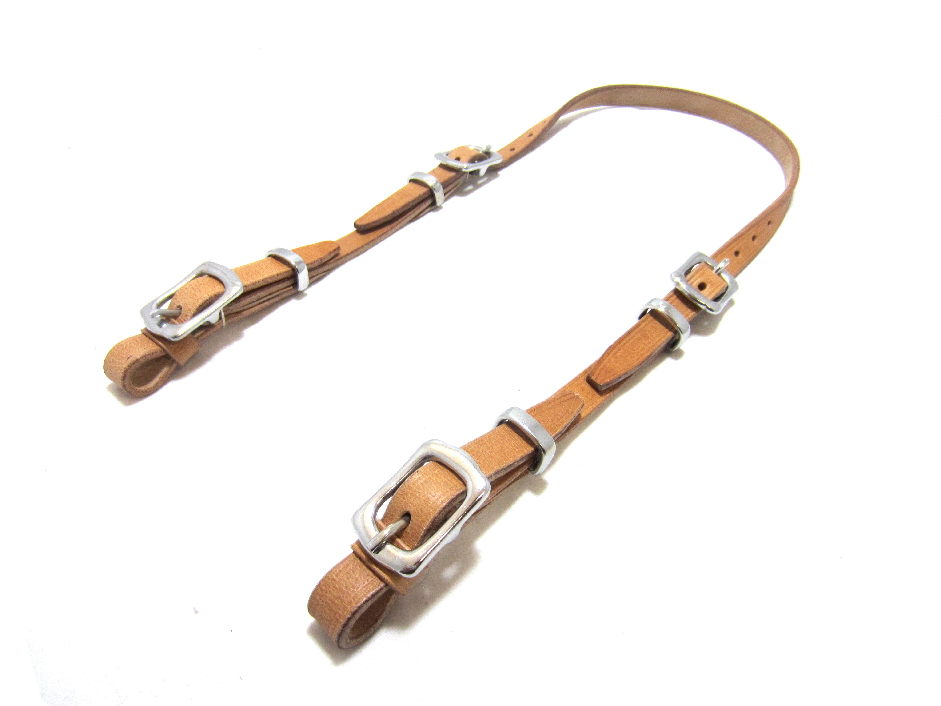 Baroque underlaid bridle "Kerru", underleg strap, simple hanger with Icelandic buckle neck strap 