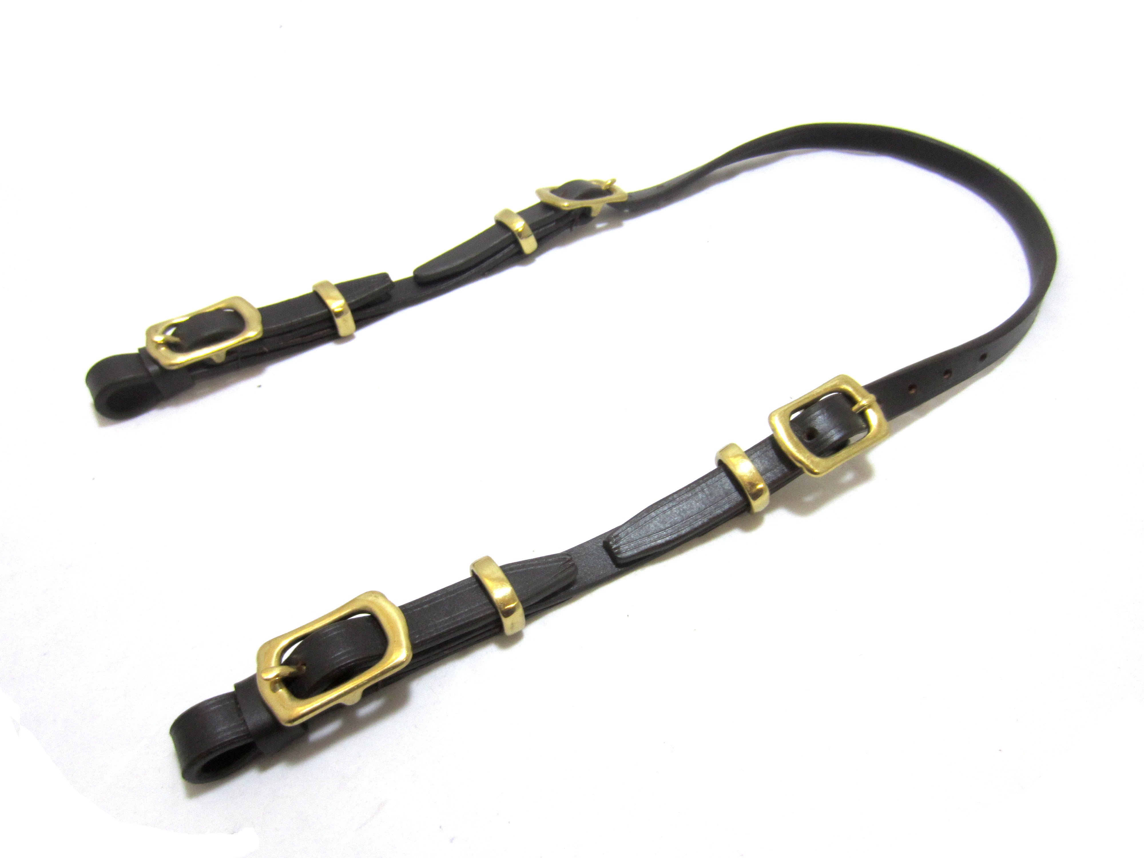 Baroque underlaid bridle "Kerru", underleg strap, simple hanger with Icelandic buckle neck strap 