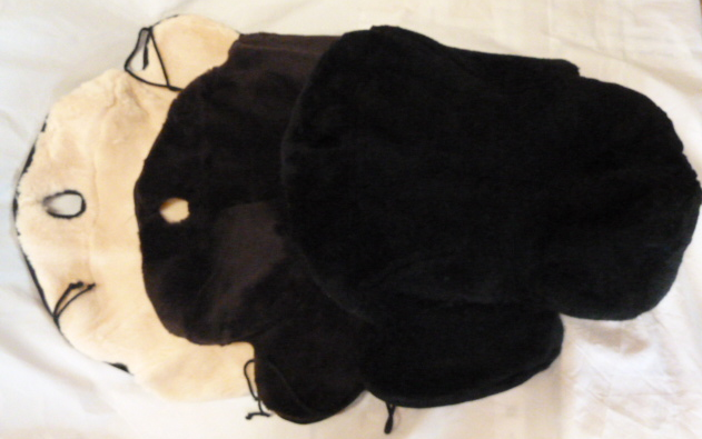 Western saddle seat cover seat cover made of virgin sheep's wool - one size