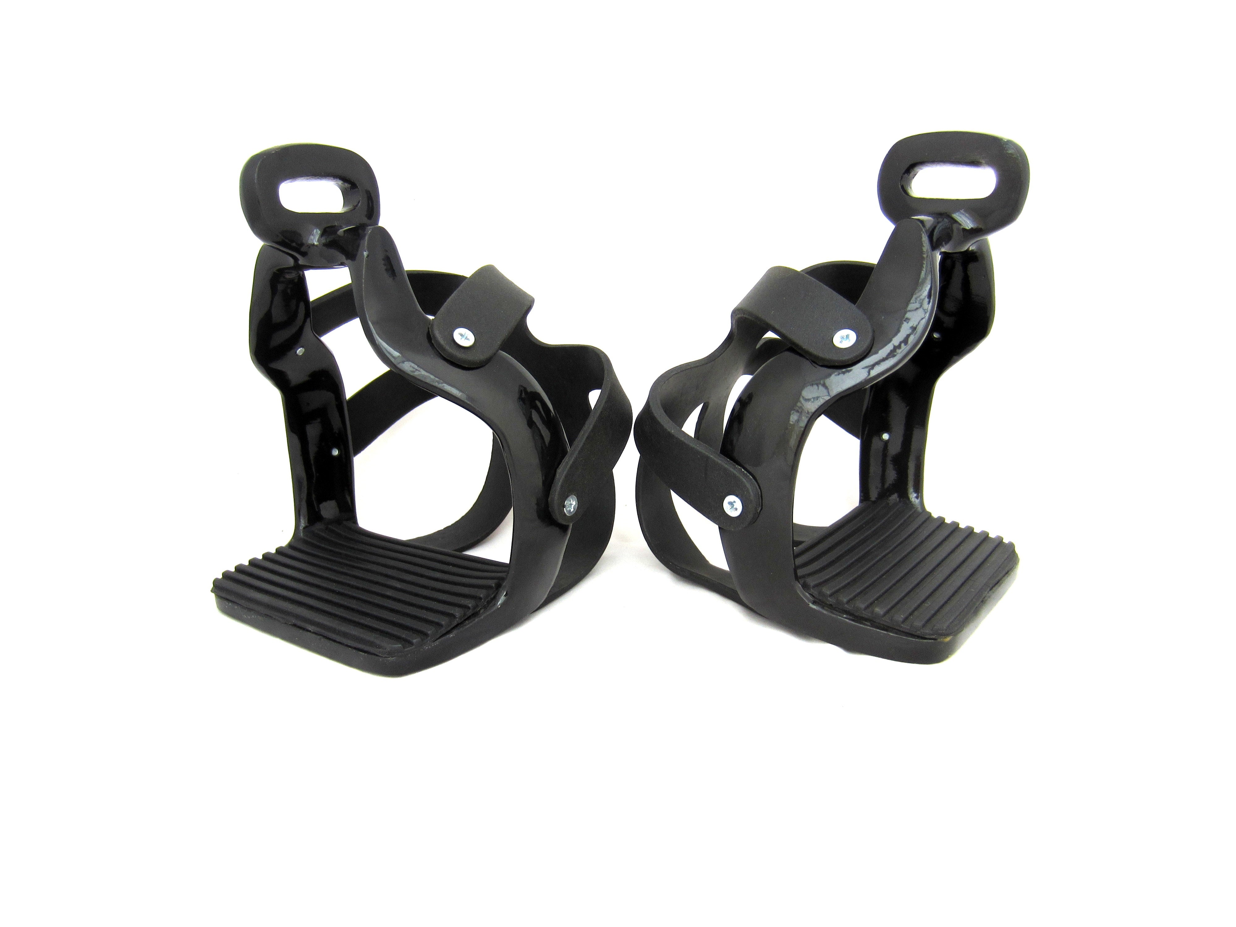 Aluminum safety stirrups with cage - rotated 90° - Endurance 1 pair