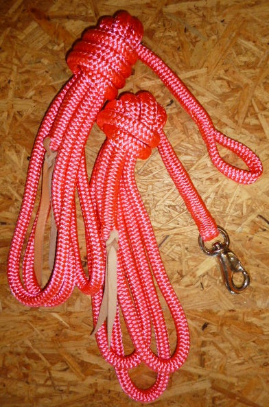 Work rope / ground work rope / ring rope, pink