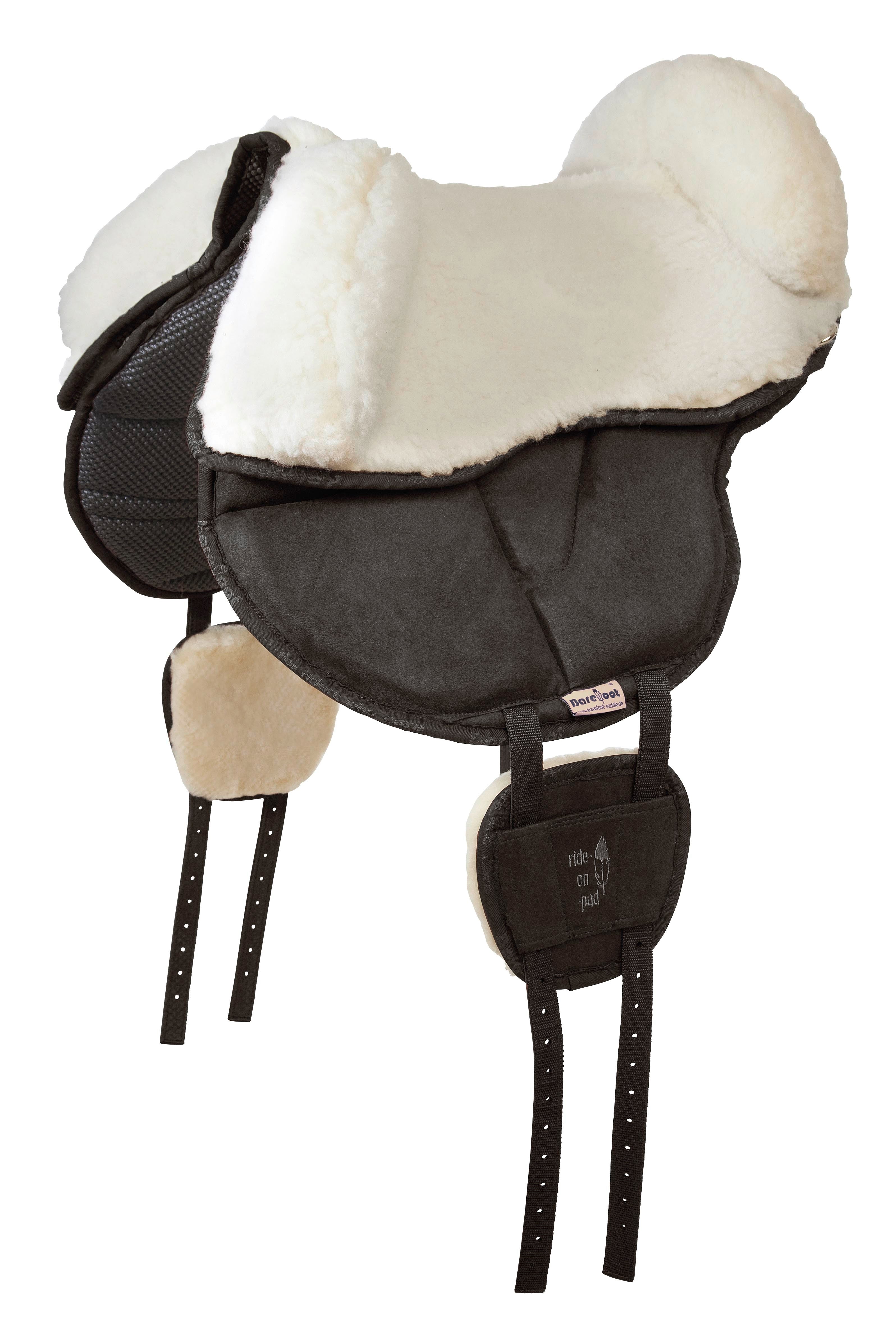 Barefoot sheep's wool seat with rolls for riding cushion "Ride-On-Pad"