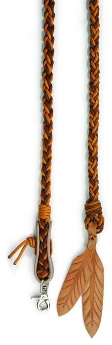 Amber Western reins with removable snaps