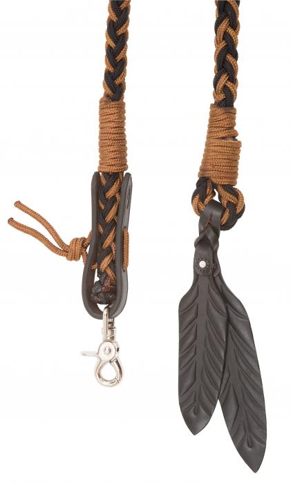 Amber Western reins with removable snaps