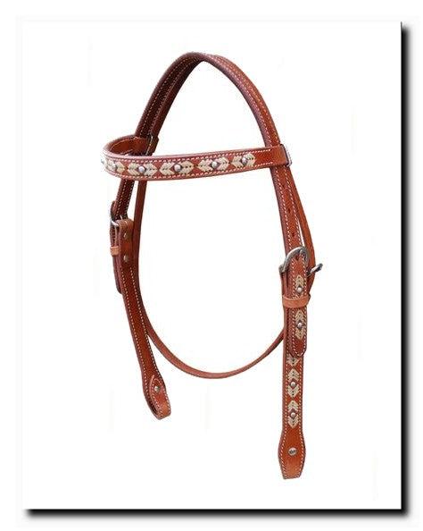 Bridle with rawhide and spots 2114