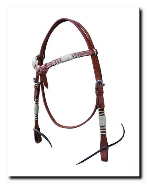 Cross over bridle with rawhide 2436