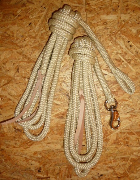 Corde de travail / corde de travail au sol / corde à anneaux, beige
