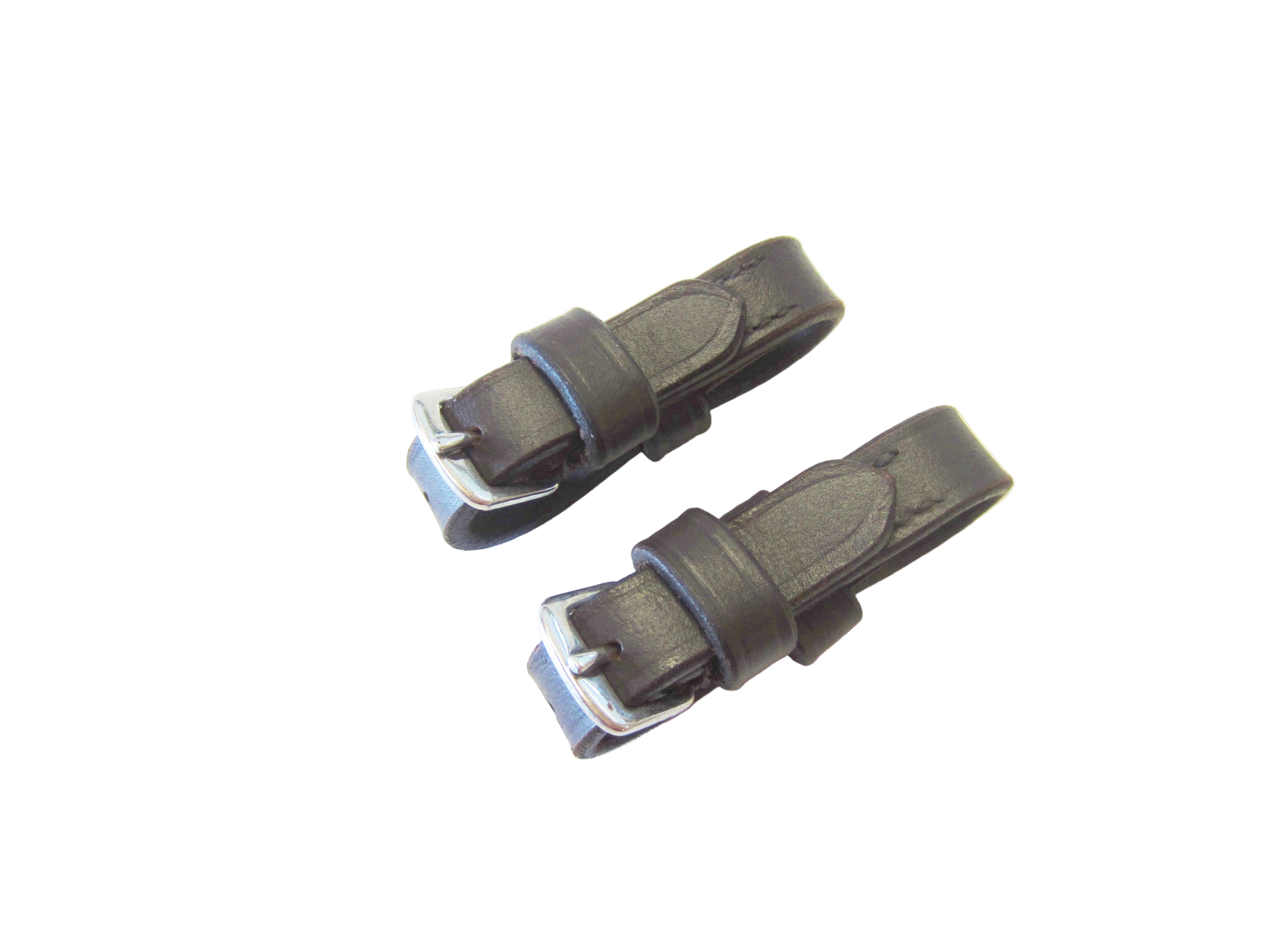 1 pair of classic bit straps for buckling onto a Cavecon or cavesson 